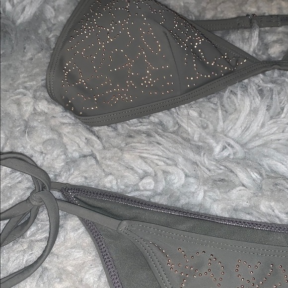 green embroidered bikini fashion nova - Picture 2 of 4